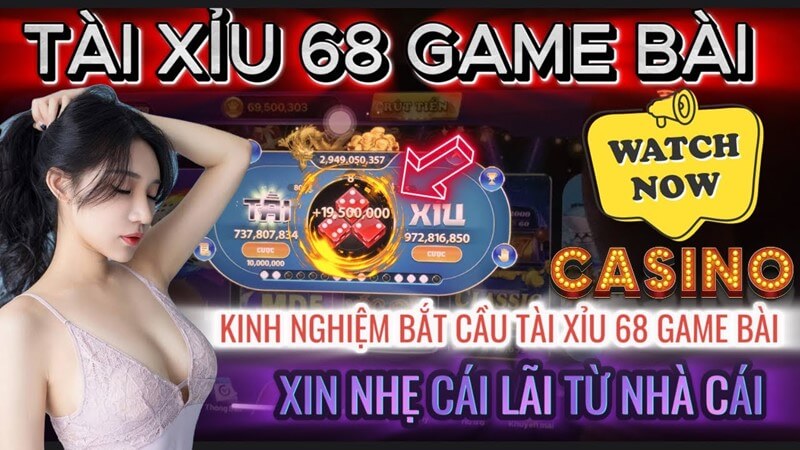 Giao diện bắt mắt tài xỉu 68 Nohu