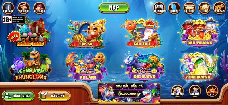 Game vua bắn cá hấp dẫn, thu hút mọi lứa tuổi 