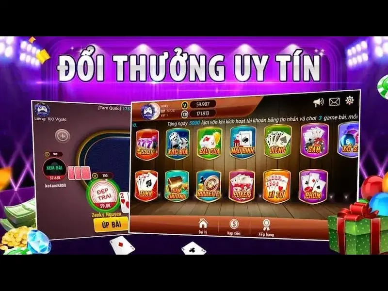 Top các game bài đổi thưởng siêu uy tín